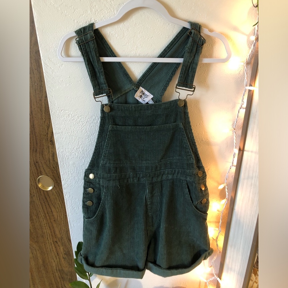 Princess Polly Green Corduroy women’s Overalls